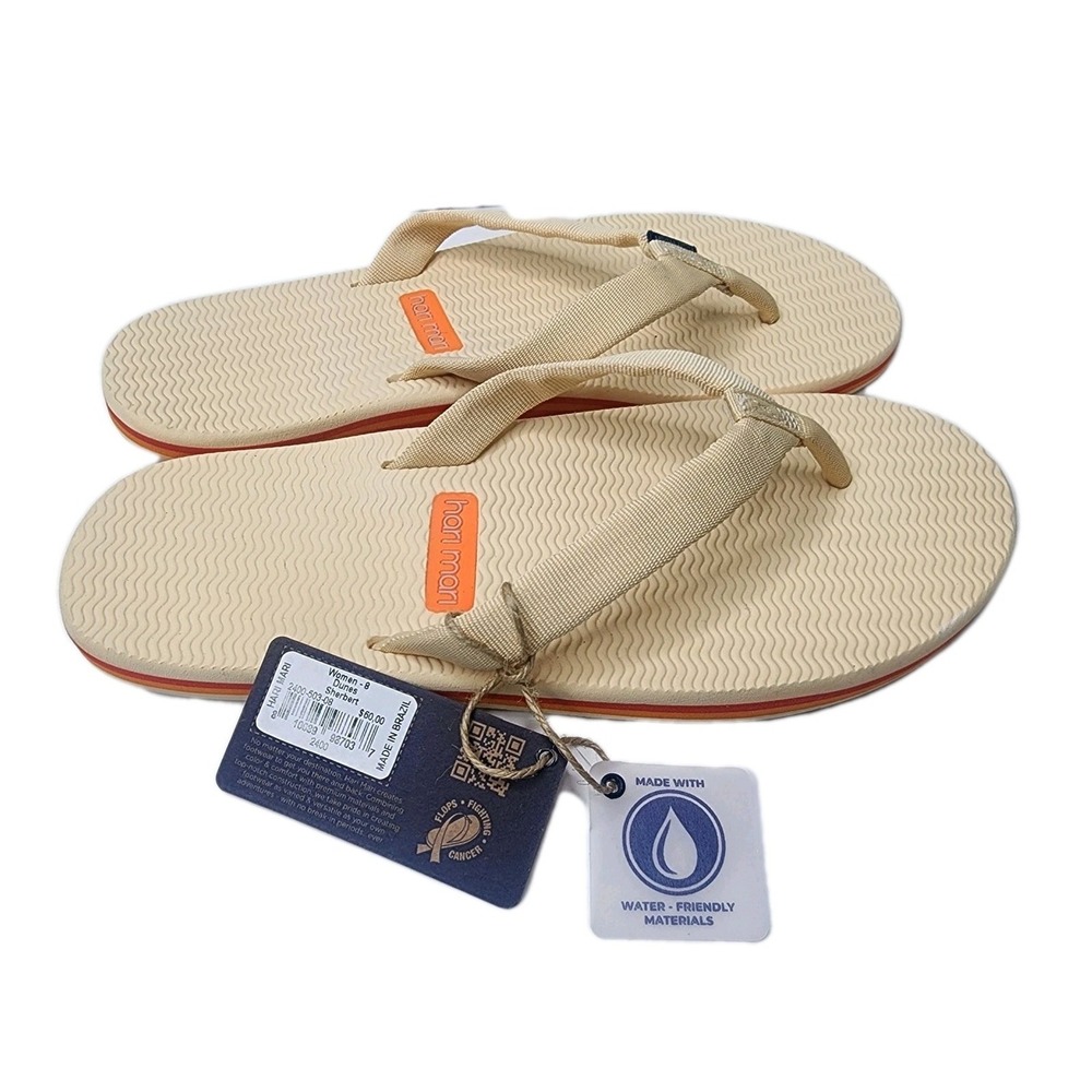 Hari Mari Dunes Women's Sz 8 Sherbert Flip Flop Sandals Water Friendly Material